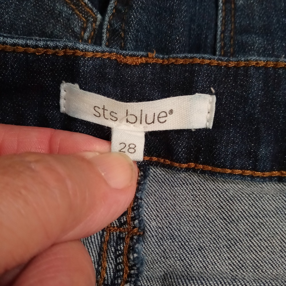 STS Blue Ellie High Rise Skinny Jeans Dark Wash Raw Hem 28 EP1610JM1R Womens‎ - Picture 3 of 11